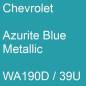 Preview: Chevrolet, Azurite Blue Metallic, WA190D / 39U.